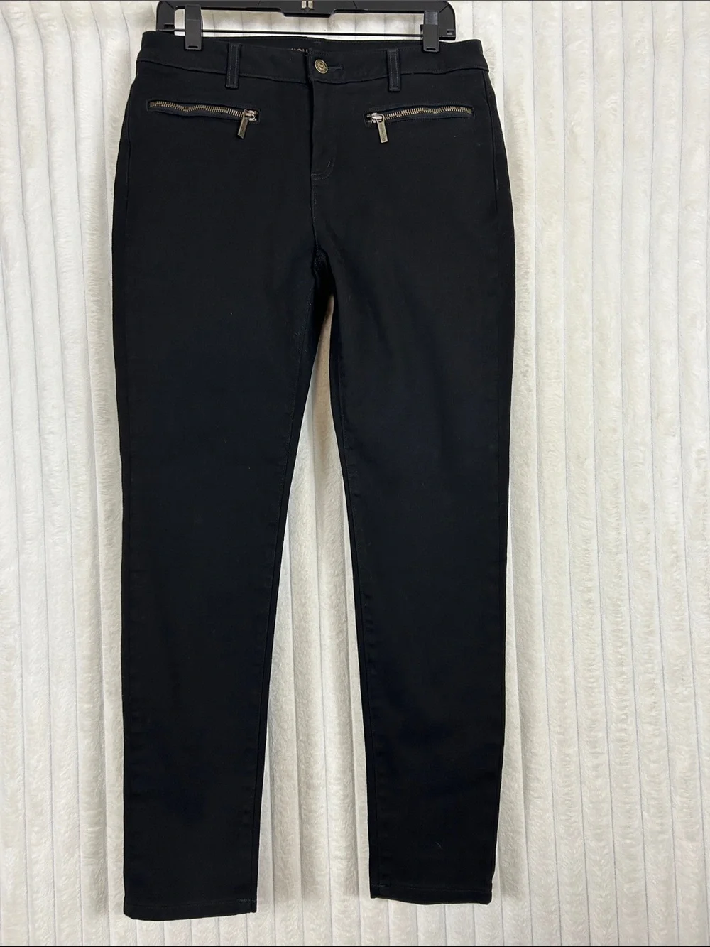 Y2K Michael Kors Black Women’s Skinny Jeans with Zip Pockets sz 8